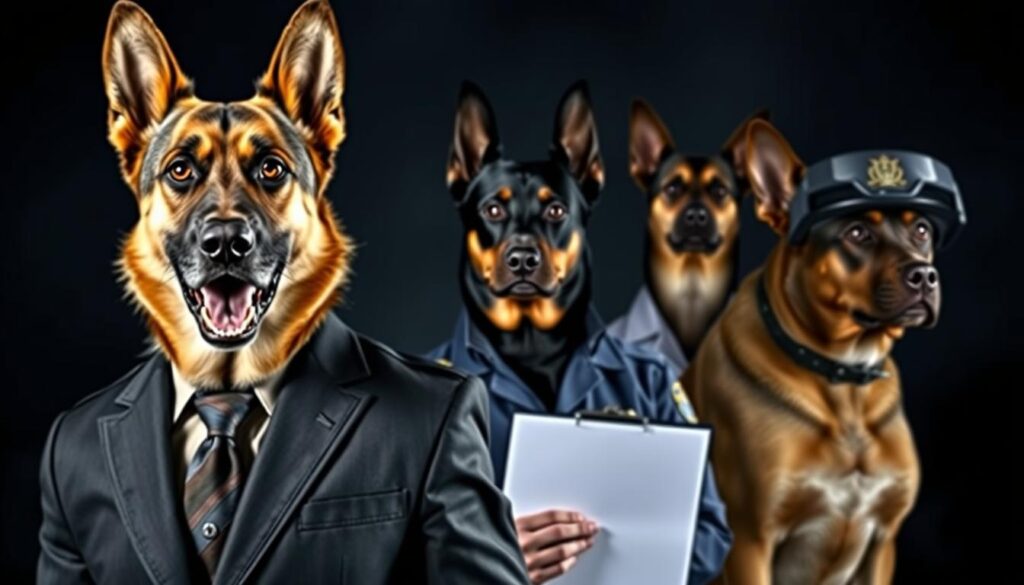 Frightening Canines in Professional Roles Frightening Canines in Professional Roles