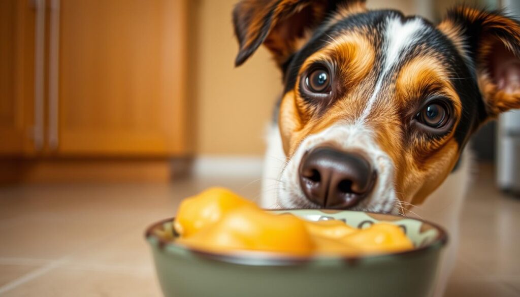 Risks of Applesauce for Dogs Risks of Applesauce for Dogs