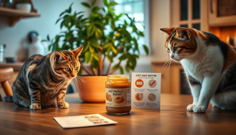 cats and peanut butter