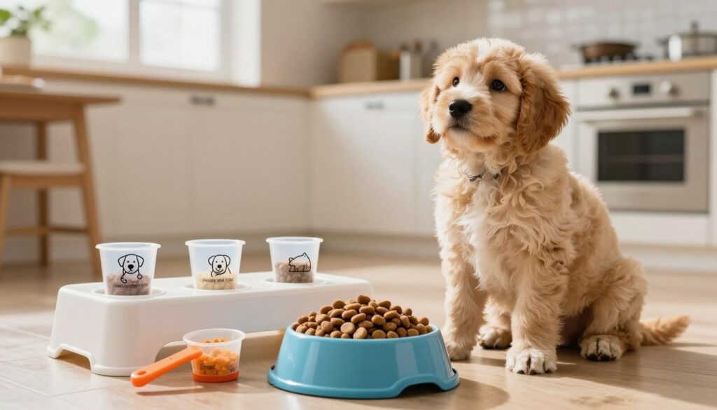 Labradoodle puppy portion control feeding guidelines