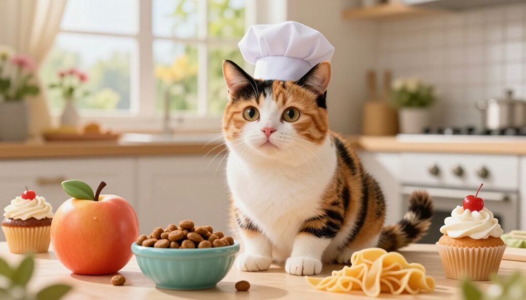cute calico cat names with food themes