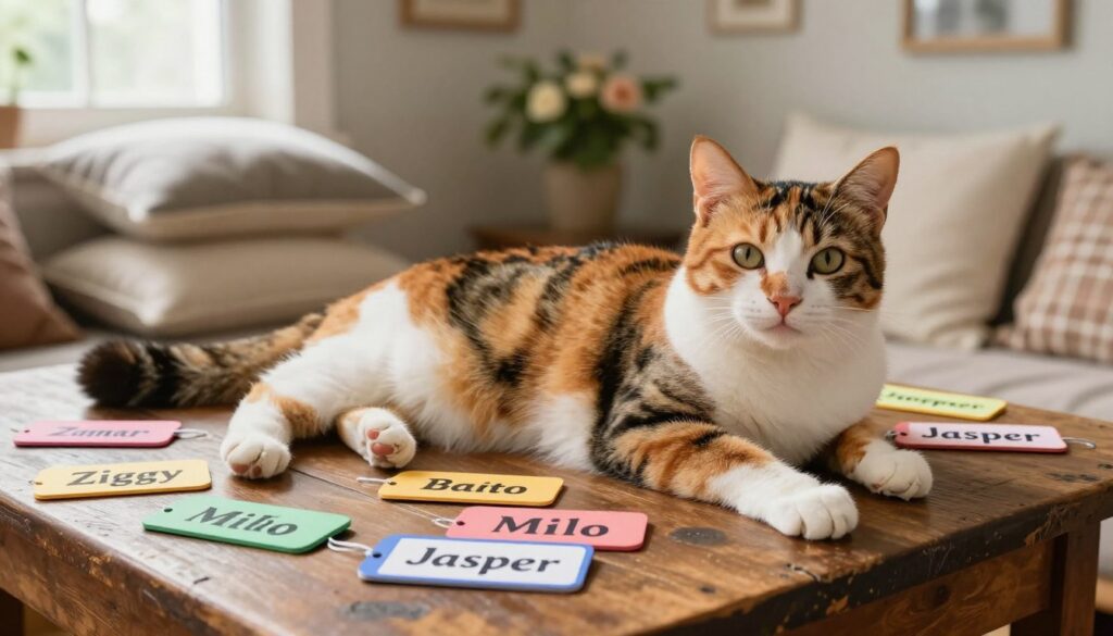 rare male cat names for calico cats
