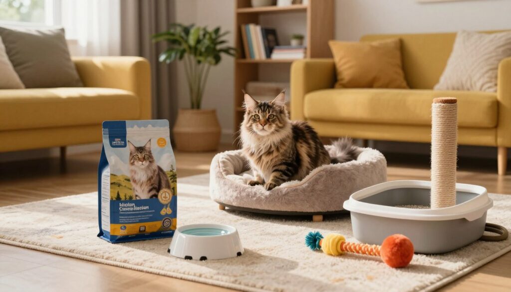 Maine Coon cat initial setup expenses and supplies needed Maine Coon cat initial setup expenses and supplies needed