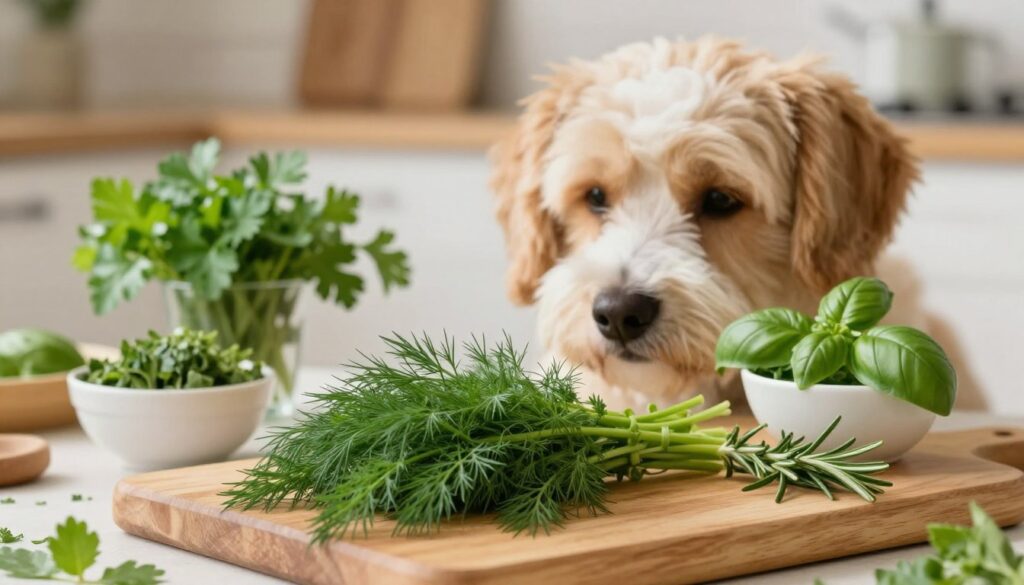 dill in dog diet compared to other herbs